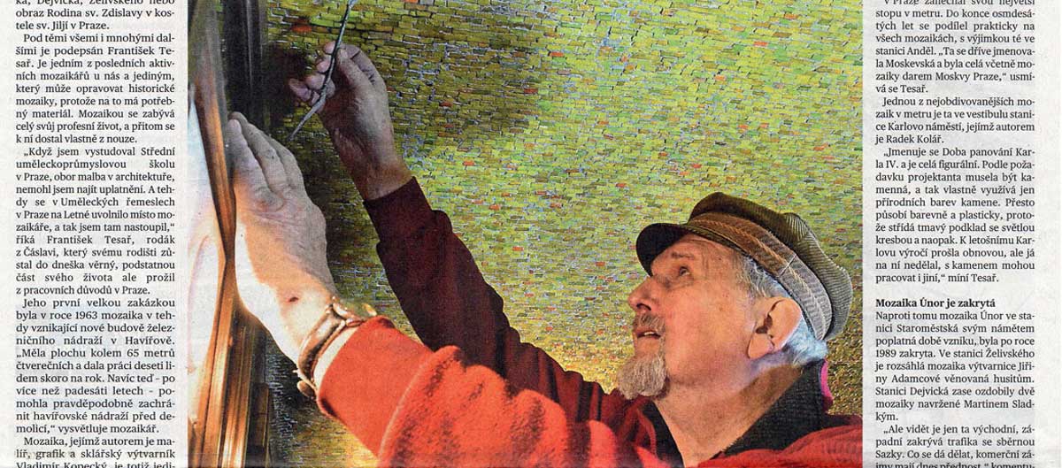 František Tesař, tisk media